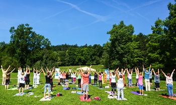 5th International Day of Yoga on 15 June 2019 at 12.15 hrs at Volčji Potok Arboretum